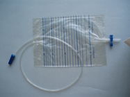 Disposable drainage bag, 2000ml T valve or cross valve urine bag for adult