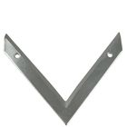 V-shaped food 420 stainless steel cutting blade custom V-shaped blade V-shaped wire cutting blade