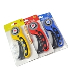 Flat rubber band leather rotary cutter, rubber ring cutting blade round leather cutting knife, 45MM roller knife