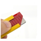 Spring retractable safety knife opening knife automatic retractable knife box cutter plastic hand push knife
