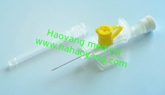 18-24g IV cannula with injection port & with wings