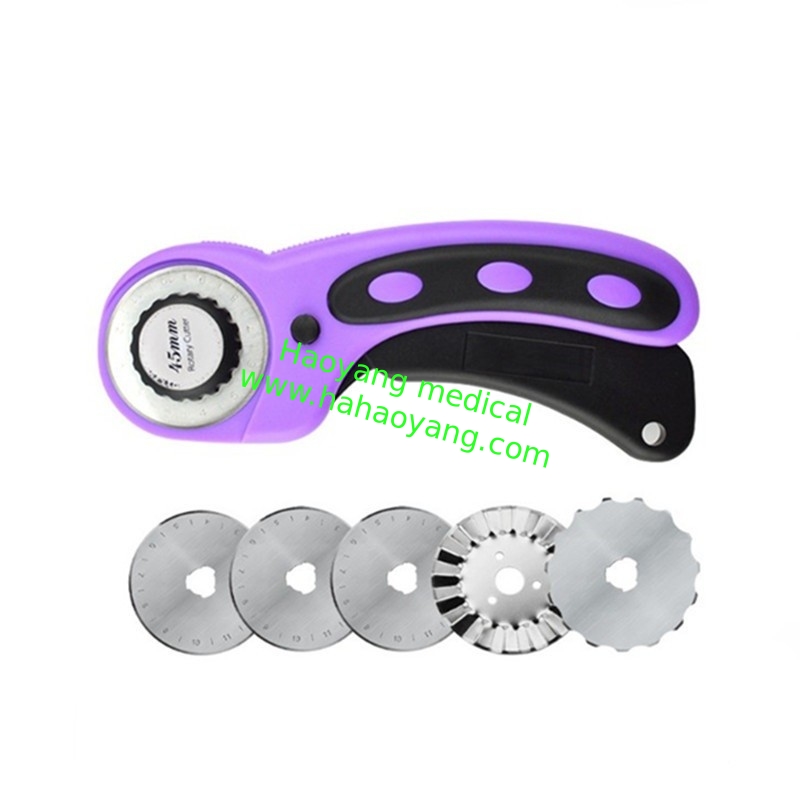 45mm handle rotary cutter Quilt roller knife Tailor's tool Cutter wheel cloth rotary 45mm roller cutter