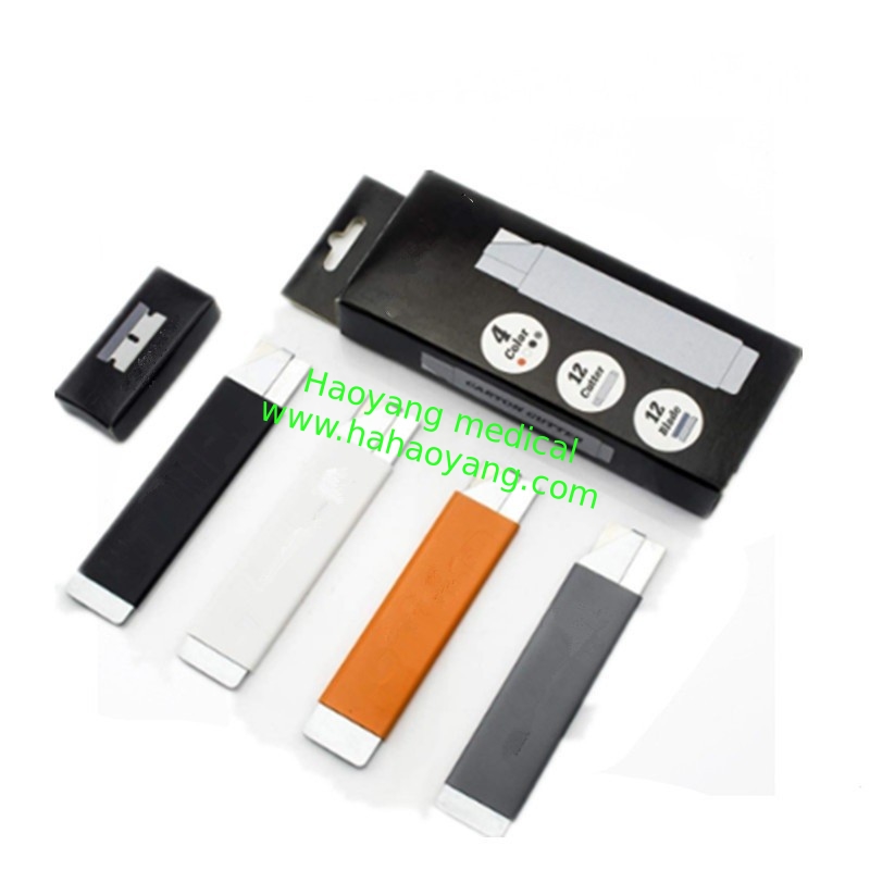 Mini portable safe box cutter Multi-functional express box opener customized logo spray paint